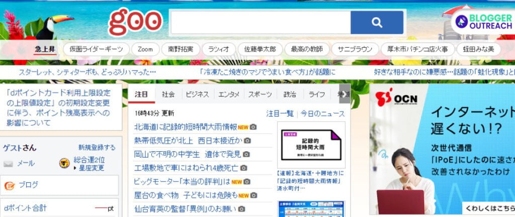 Goo Search Engine