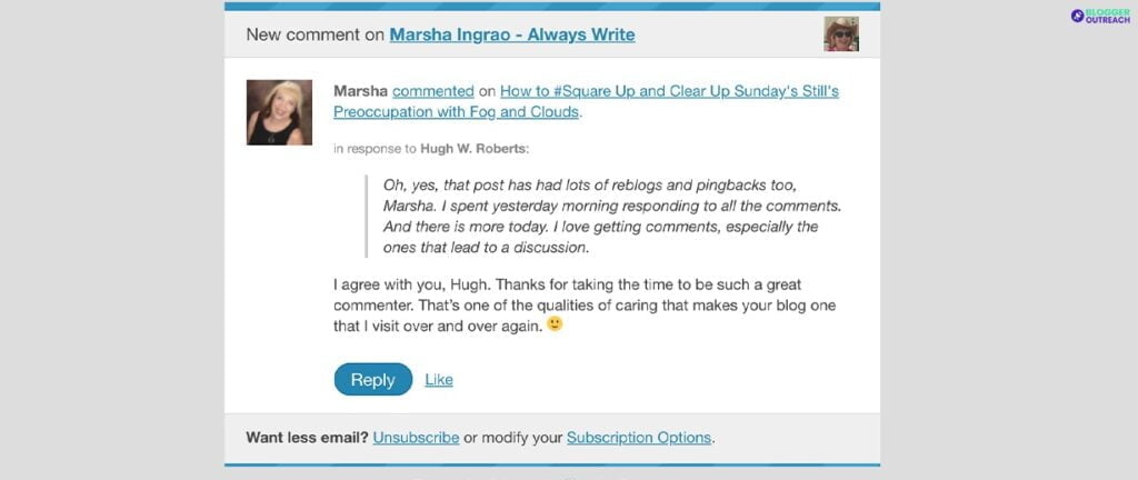 Reply To The Comments That You're Receive On Your Blog