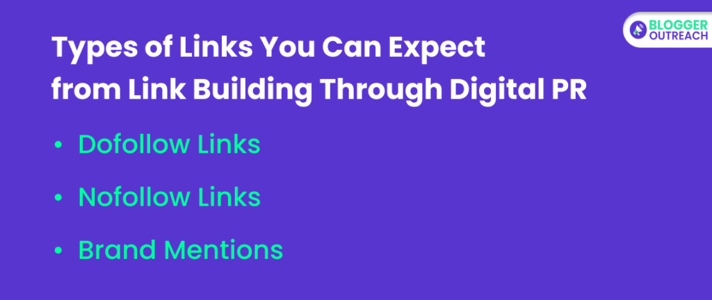 Types Of Links You Can Expect From Link Building Through Digital PR 