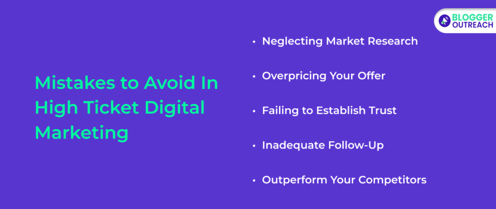 Mistakes To Avoid In High Ticket Digital Marketing