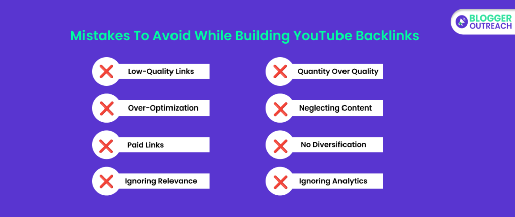 Mistakes To Avoid While Building YouTube Backlinks