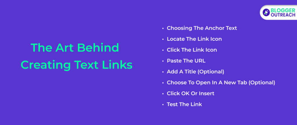 The Art Behind Creating Text Links
