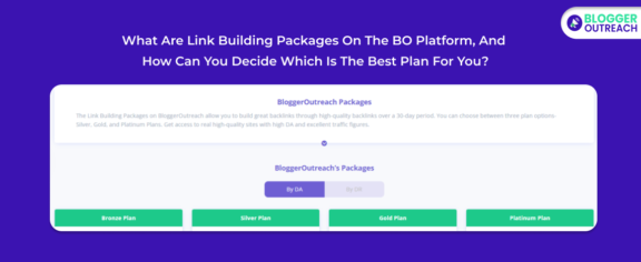What Are Link Building Packages On The BO Platform, And How Can You Decide Which Is The Best Plan For You