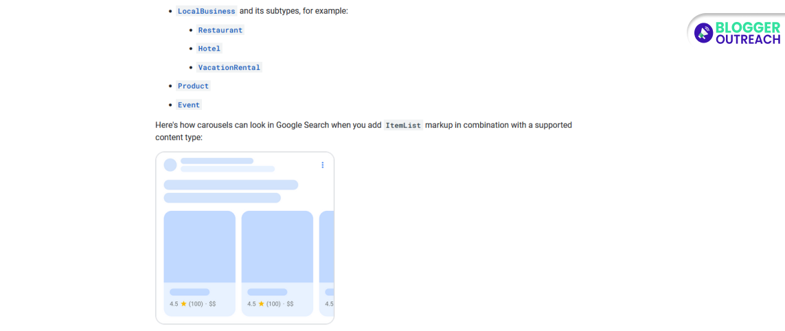 Google Added Structured Data Carousels Beta Documentation