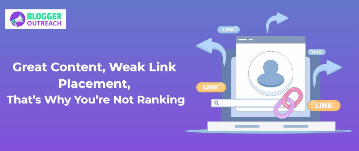 Guest post link placement issues affecting search rankings