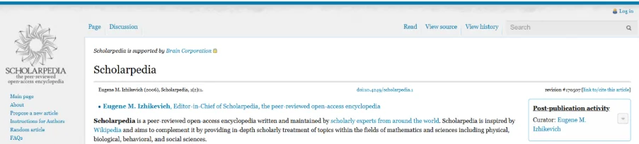 Scholarpedia